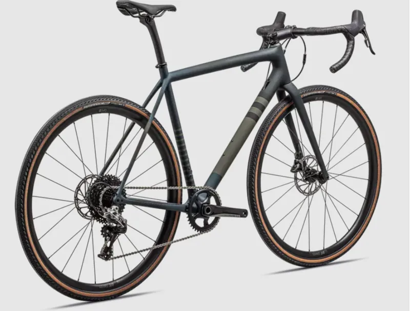 Specialized Crux Comp Gravel Road Bike 2023 in Satin Forest Green Metallic Deep Lake-3